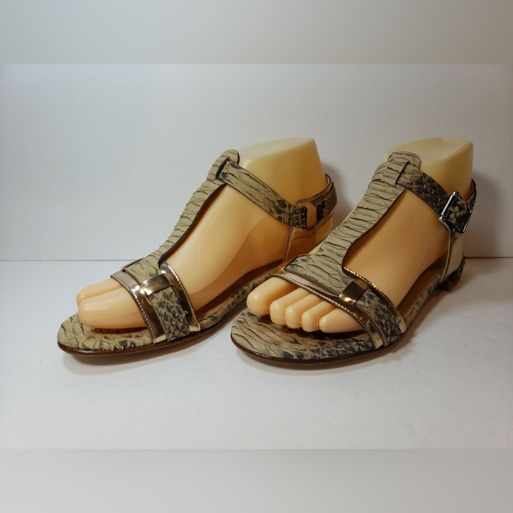 Stuart Weitzman snakeskin Sandals with Straps